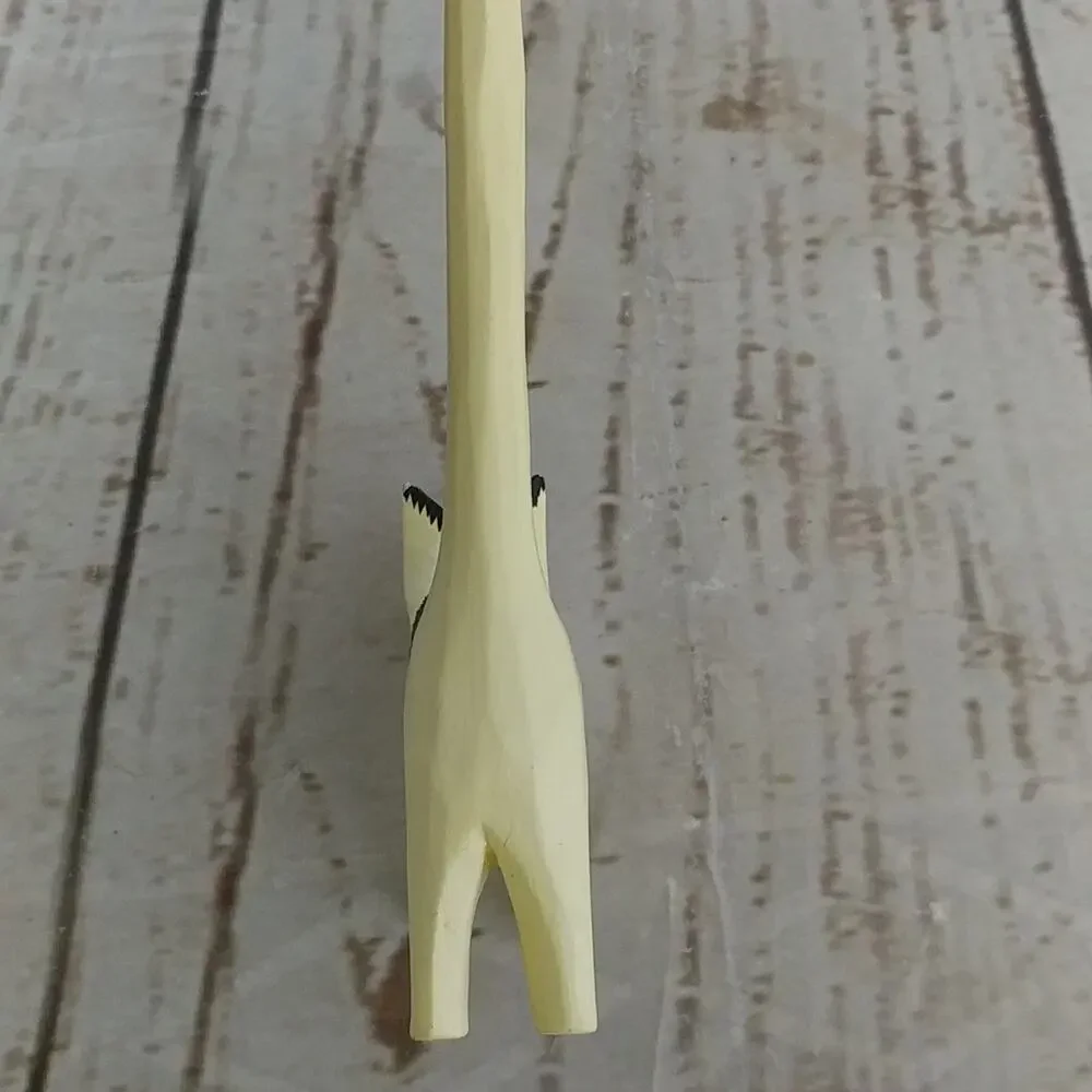 Yellow, Orange, and Black Long Tail Cat Jewelry/Ring Holder Figurine